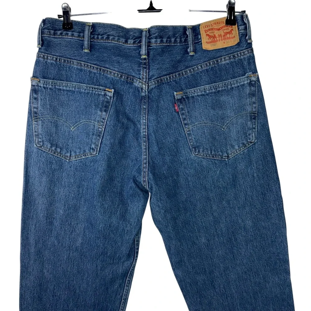 Levi's 550 Relaxed Fit Jeans Men‎ 38x30 Blue Straight Leg Denim
